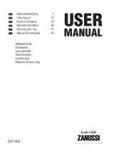 Zanussi ZANUSSI Dishwasher Manual do usuário