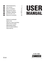 Zanussi ZEL63X Manual do usuário
