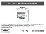 DSC WTK5504 Guia de instalação