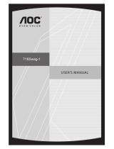 AOC 718SWAG-1 Manual do usuário