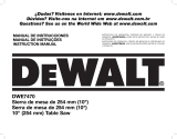 DeWalt DWE7470 Manual do usuário