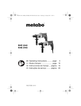 Metabo BHE-D 24 Instruções de operação