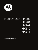Motorola HK202 Instruções de operação