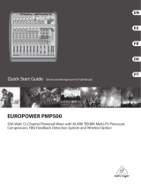 Behringer EUROPOWER PMP500 Manual do usuário