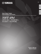 Yamaha YHT-494 Manual do proprietário