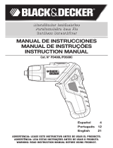 Black & Decker PD400L Manual do usuário