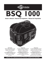 Briggs & Stratton BSQ 1000 Manual do proprietário