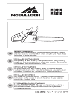 McCulloch M3616 Manual do usuário