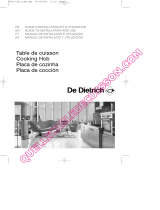 DeDietrich DTI716X Manual do usuário