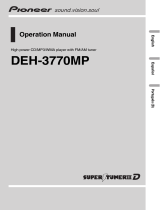 Pioneer DEH-3770MP Manual do usuário