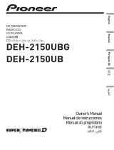 Car audio systems SE 2150 Manual do proprietário