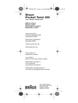 Braun Pocket Twist 350 Manual do usuário