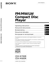 Sony CDX-M600R Manual do usuário