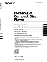 Sony CDX-L450 Manual do usuário