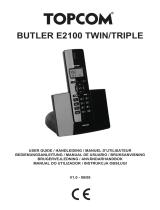 Topcom Butler E2100 twine Manual do proprietário