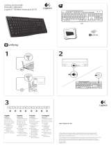 Logitech WIRELESS KEYBOARD K350 Manual do usuário