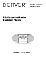 Denver TCD-33 Manual do usuário