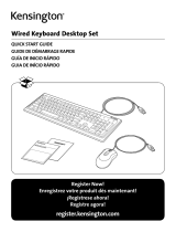 Kensington Wired Keyboard Desktop Set Manual do usuário