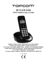 Topcom Butler E600 Guia de usuario