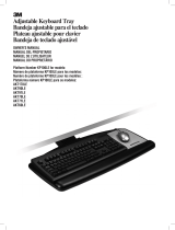 3M All-in-One Keyboard Tray Platform, KP100LE Instruções de operação
