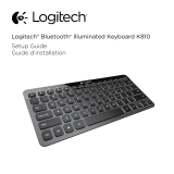 Logitech Bluetooth Illuminated Keyboard K810 Manual do usuário