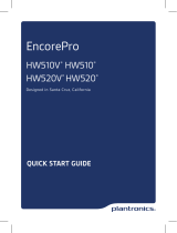 Plantronics EncorePro HW520 Guia de instalação