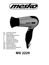 Mesko MS 2229 Instruções de operação