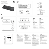 Logitech Wireless Touch Keyboard K400 Manual do usuário