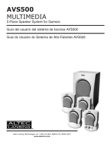 Altec Lansing AVS500 Manual do usuário