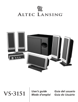 Altec Lansing VS3151 Manual do usuário