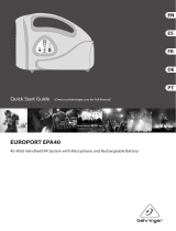 Behringer EUROPORT EPA40 Guia rápido