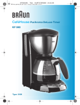 Braun CafeHouse PurAroma DeLuxe Timer KF590 - 3105 Manual do usuário