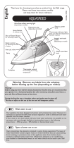 Tefal Aquaspeed FV5110 Manual do usuário