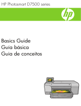 HP Photosmart D7500 Printer series Manual do usuário