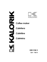 KALORIK - Team International Group Coffeemaker USK CM 3 Manual do usuário