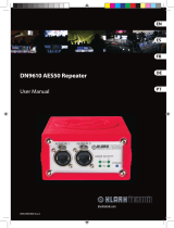 Klark Teknik DN9610 AES50 Manual do usuário