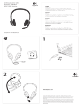 Logitech B530 USB Headset Manual do usuário