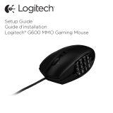 Logitech G600 MMO Gaming Mouse Manual do usuário
