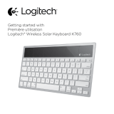 Logitech Wireless Solar Keyboard K760 Manual do usuário