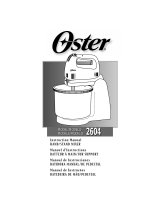 Oster Hand/Stand Mixer 2604 Manual do usuário