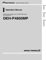 Pioneer DEH-P4850MP Manual do usuário
