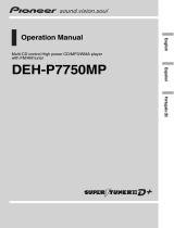 Pioneer DEH-P7750MP Manual do usuário