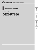 Pioneer DEQ-P7650 Manual do usuário