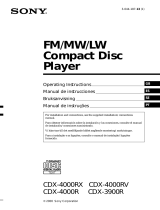 Sony CDX-3900R Manual do usuário