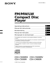 Sony CDX-C5000RV Manual do usuário
