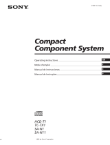 Sony CMT-T1 Manual do usuário