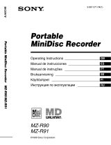 Sony MZ-R90 Manual do usuário