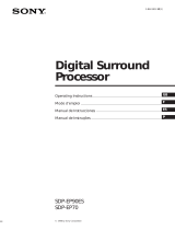 Sony SDP-EP70 Manual do usuário