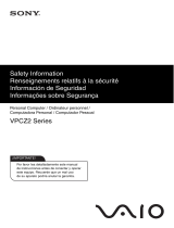 Sony VPCZ215GB Safety guide