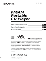 Sony D-NF400 Manual do usuário
